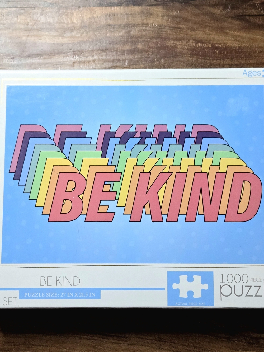 Be Kind - Rms 1000 piece Difficult Jigsaw Puzzle open box new in sealed bag